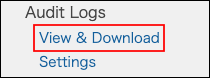 Screenshot: "View & Download" is highlighted