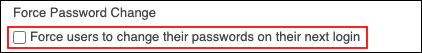 Screen for setting password