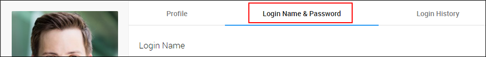 Image of login name and password