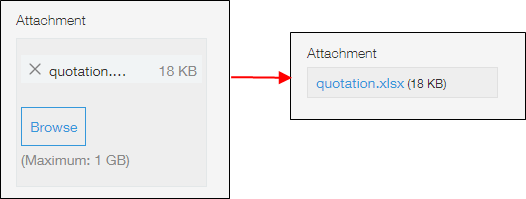 Attachment field