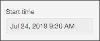 Date and time field