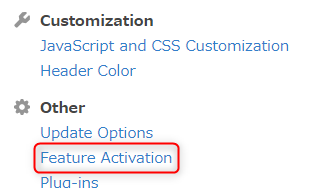 Feature Activation