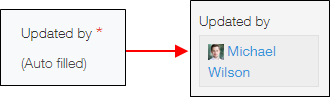 "Updated by" field