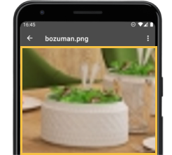 ピンチアウトで拡大した画像